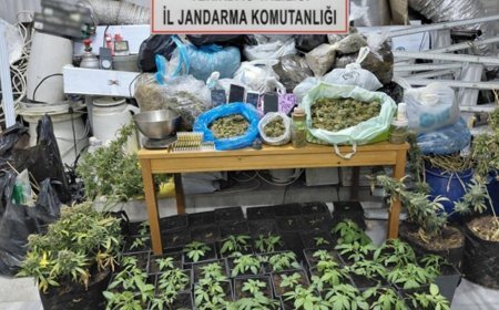 Kaçak elektrik kullanılarak uyuşturucu üretilen eve operasyon