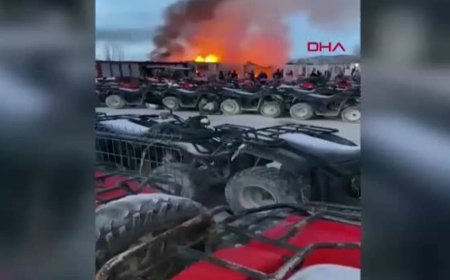 Kapadokya’da konteynerda yangın