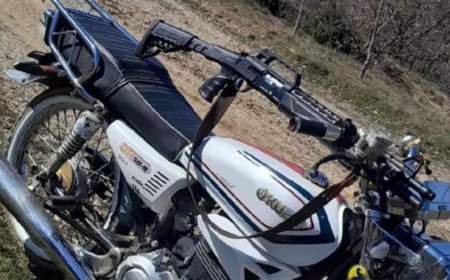 Tüfek ve motosikleti sanal medyada 'ikisi de ruhsatsız' notuyla paylaşan 2 kişiye gözaltı