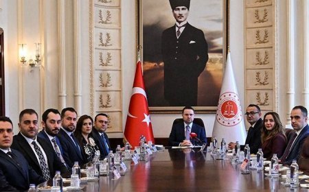 Adalet Bakanı Gürlek, Türk Hukuk Enstitüsü heyetini kabul etti