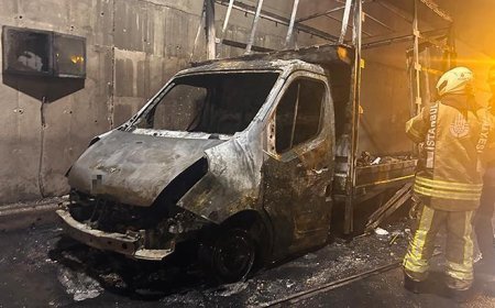 Sabiha Gökçen Havalimanı'nın 2. pistinin altındaki tünelde araç yangını!