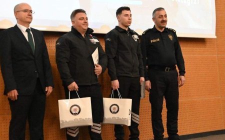 Tekirdağ'da Otogarı'nda uyuşturucu sevkiyatını engelleyen güvenlikçilere plaket