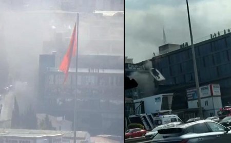 Pendik'te iş yerinde yangın! Ekipler sevk edildi