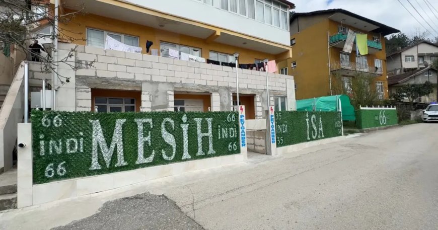 Ekipleri harekete geçiren yazı. Evinin her yerine yazdı, mahalleli ihbar etti