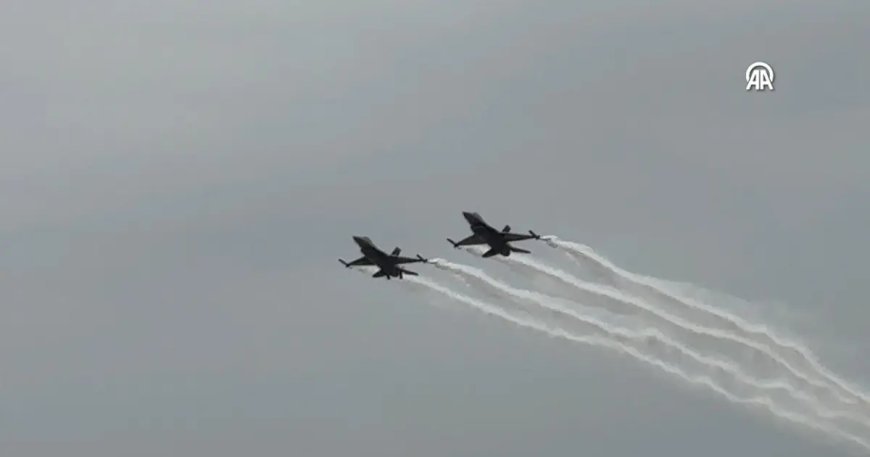 Konya'da SOLOTÜRK nefes kesti! 15. yıla özel uçuş