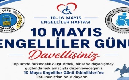 Kapaklı’da 10 Mayıs Engelliler Günü İçin Anlamlı Program