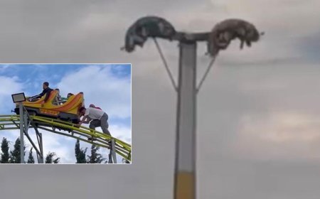 YEREL HABERLER: Lunaparkta korkunç kaza! Metrelerce yüksekte dakikalar baş aşağı mahsur kaldılar