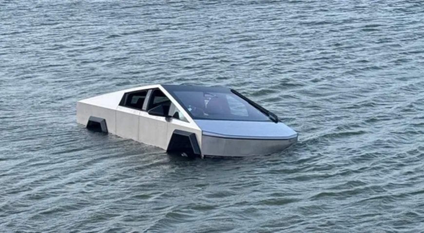 SON DAKİKA HABERLER: 'Suda gidiyor' denen araç saniyeler içinde battı! Tesla'nın özelliği çalışmadı, sürücü gözaltına alındı