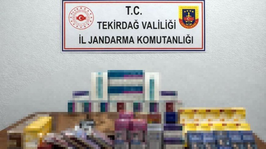 Malkara'da kaçak sigara ele geçirildi