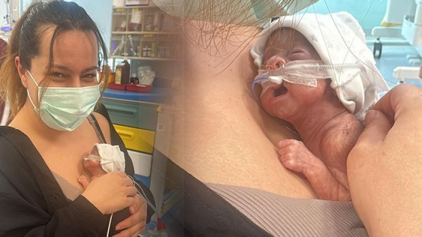 Mucize bebek Leyloş, kep ve cübbeyle taburcu oldu: Küçücüktü, tutamadım bile