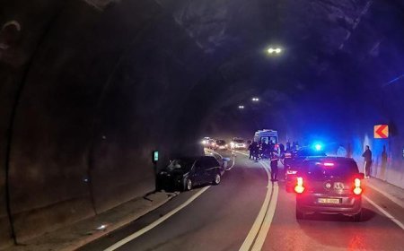 Tünelde otomobil ile motosiklet çarpıştı; 1 ölü, 2 yaralı