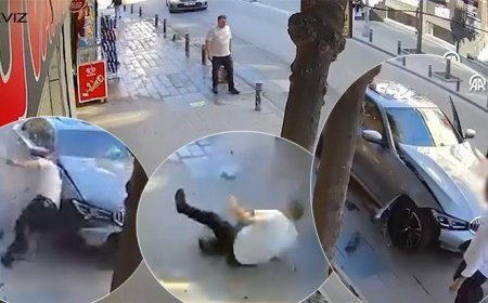 Çarptı, 2 metre havaya savurdu; yaralıya değil, hasara baktı! Sürücüden pes dedirten davranış