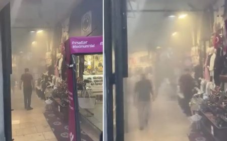Kapalıçarşı'da yangın paniği: Duman nedeniyle göz gözü görmedi