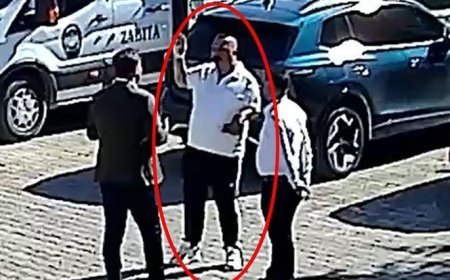 Dinar Belediyesi önünde hareketli dakikalar! Başkanın aracının yanında kesici aletle beklerken yakalandı