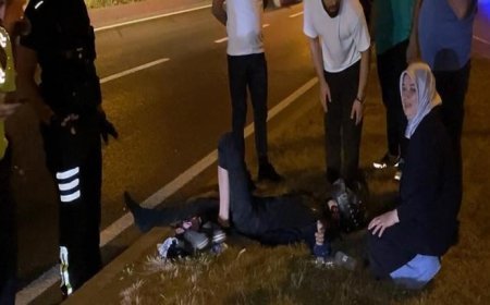 Bursa İnegöl'deki kazada anne, yaralı oğlunun elini tutarak moral verdi