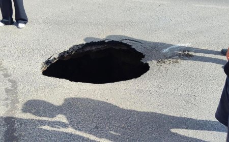 Çorlu'da Yine Yol Çöktü