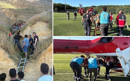 Gökyüzünde dehşet anları! Yamaç paraşütü kayalıklara çarptı: 1'i çocuk 2 yaralı