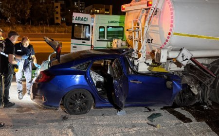 Emniyet şeridinde feci kaza. Baba öldü, 2 çocuk yaralandı