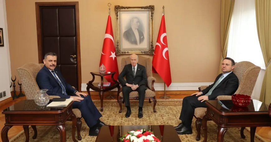 İçişleri Bakanı Çiftçi ve Adalet Bakanı Gürlek'ten Bahçeli'ye ziyaret