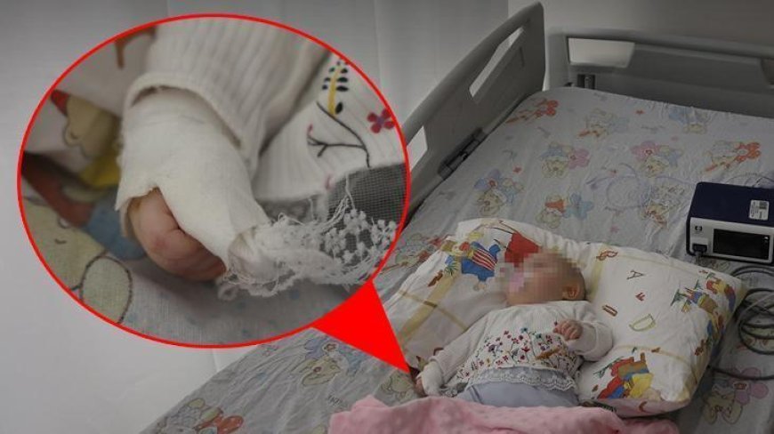 Hatay'da kan donduran olay! Serum yerine bebeğin parmağı kesildi