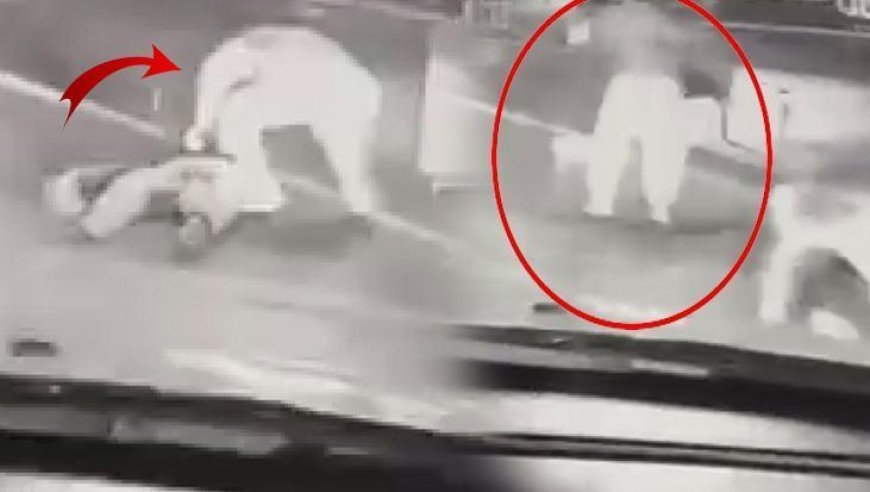 Yumruk darbesiyle ölen taksicinin son anları kamerada! Yeni görüntüler ortaya çıktı